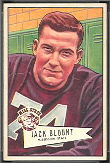 Jack Blount 1952 Bowman Small football card