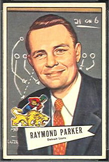 Buddy Parker 1952 Bowman Small football card