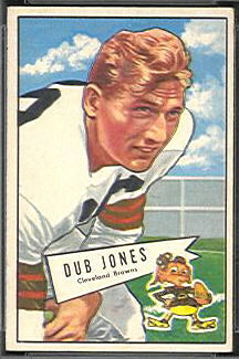 Dub Jones 1952 Bowman Small football card