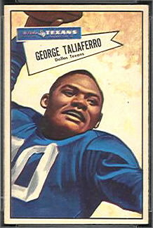 George Taliaferro 1952 Bowman Small football card