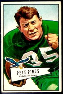 Pete Pihos 1952 Bowman Small football card