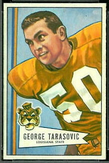 George Tarasovic 1952 Bowman Small football card