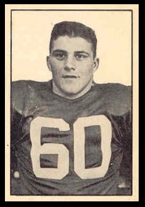 Bob Simpson 1952 Parkhurst football card