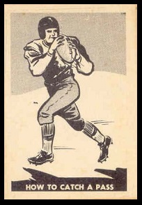 How to Catch a Pass 1952 Parkhurst football card