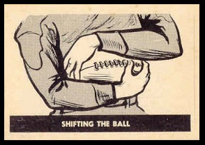 Shifting the Ball 1952 Parkhurst football card