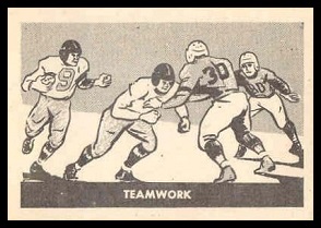 Teamwork 1952 Parkhurst football card