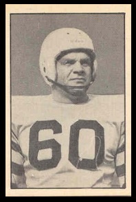 Jack Carpenter 1952 Parkhurst football card