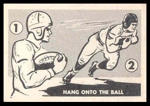 Hang onto the Ball 1952 Parkhurst football card