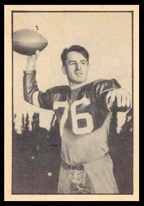 Pete Karpuk 1952 Parkhurst football card