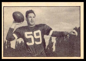 Ted McLarty 1952 Parkhurst football card Ted McLarty 1952 Parkhurst football card