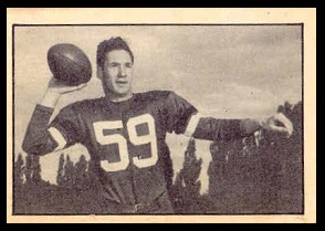 Ted McLarty 1952 Parkhurst football card