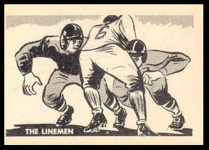 The Lineman 1952 Parkhurst football card