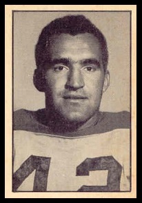 Alex Muzyka 1952 Parkhurst football card