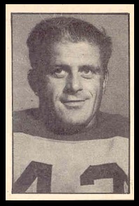 Earl Valiquette 1952 Parkhurst football card