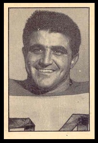 Louie DiFrancesco 1952 Parkhurst football card Louie DiFrancesco 1952 Parkhurst football card