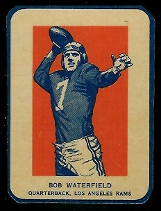 Bob Waterfield in Action 1952 Wheaties football card