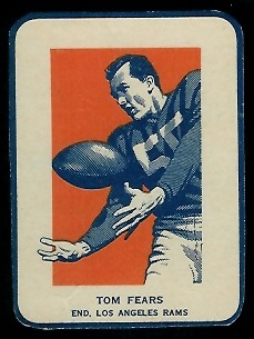 Tom Fears in Action 1952 Wheaties football card