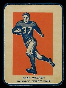 Doak Walker in Action 1952 Wheaties football card