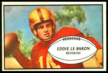 Eddie LeBaron 1953 Bowman football card Eddie LeBaron 1953 Bowman football card