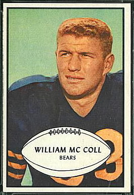 Bill McColl 1953 Bowman football card