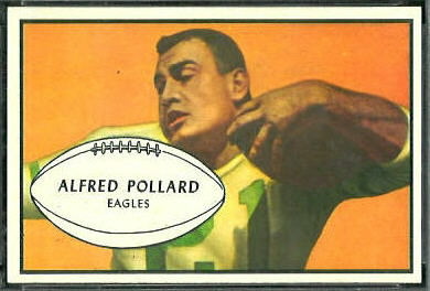 Al Pollard 1953 Bowman football card