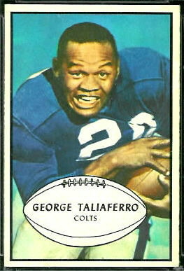 George Taliaferro 1953 Bowman football card George Taliaferro 1953 Bowman football card