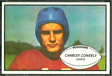 Charley Conerly 1953 Bowman football card