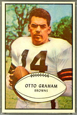 Otto Graham 1953 Bowman football card