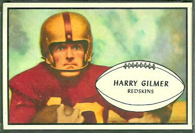 Harry Gilmer 1953 Bowman football card