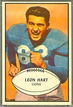 Leon Hart 1953 Bowman football card