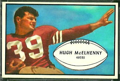 Hugh McElhenny 1953 Bowman football card Hugh McElhenny 1953 Bowman football card