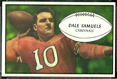 Dale Samuels 1953 Bowman football card