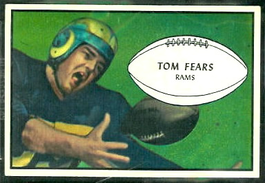 Tom Fears 1953 Bowman football card