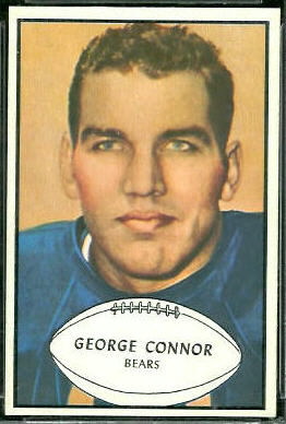 George Connor 1953 Bowman football card