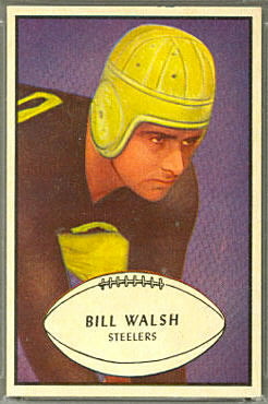 Bill Walsh 1953 Bowman football card