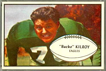 Bucko Kilroy 1953 Bowman football card