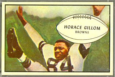 Horace Gillom 1953 Bowman football card