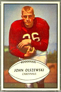 John Olszewski 1953 Bowman football card