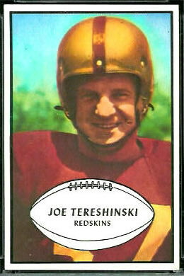 Joe Tereshinski 1953 Bowman football card