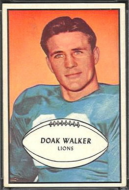 Doak Walker 1953 Bowman football card