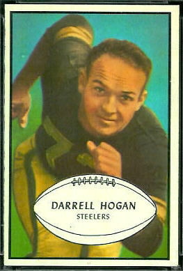 Darrell Hogan 1953 Bowman football card