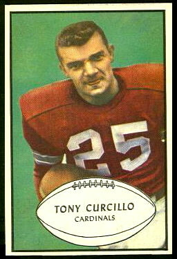 Tony Curcillo 1953 Bowman football card