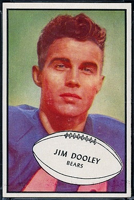 Jim Dooley 1953 Bowman football card
