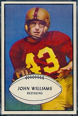John Williams 1953 Bowman football card John Williams 1953 Bowman football card