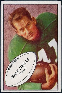 Frank Ziegler 1953 Bowman football card