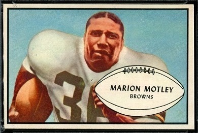 Marion Motley 1953 Bowman football card Marion Motley 1953 Bowman football card