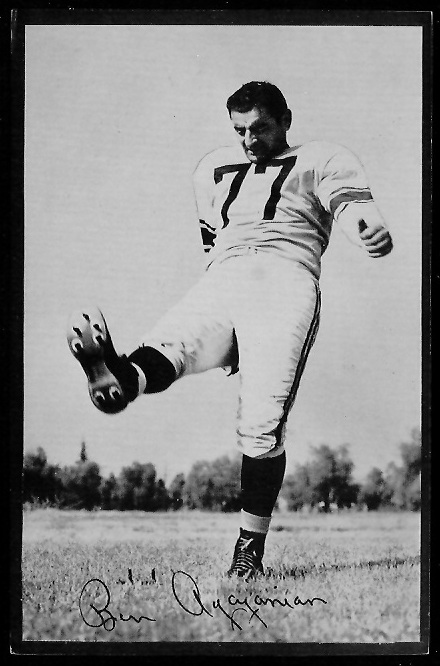 Ben Agajanian 1953 Rams Team Issue football card