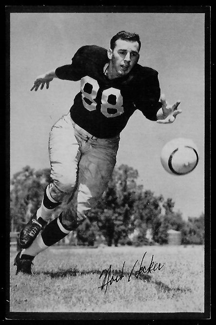 Norb Hecker 1953 Rams Team Issue football card