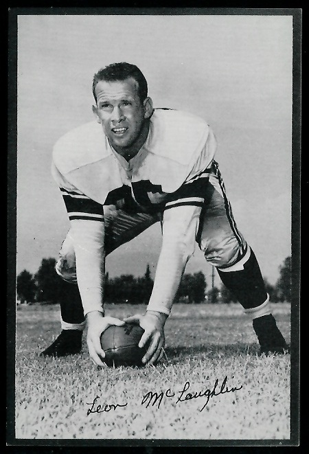 Leon McLaughlin 1953 Rams Team Issue football card Leon McLaughlin 1953 Rams Team Issue football card
