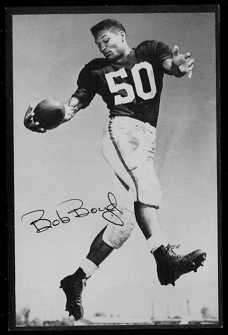 Bob Boyd 1953 Rams Team Issue football card